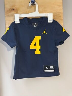Jordan Kids' Navy Blue Number 4 Performance Jersey, size 2T